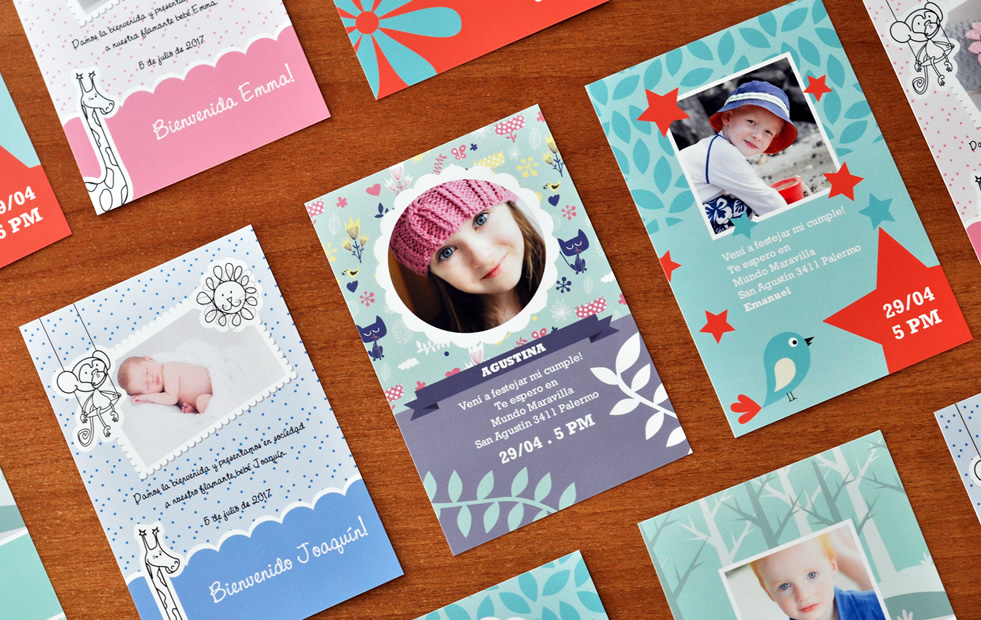 tarjetas invitaciones y postales fotolibros y photobooks premium
