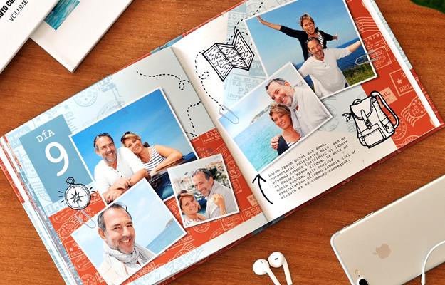 Diseño de fotolibro de vacaciones | BackPack