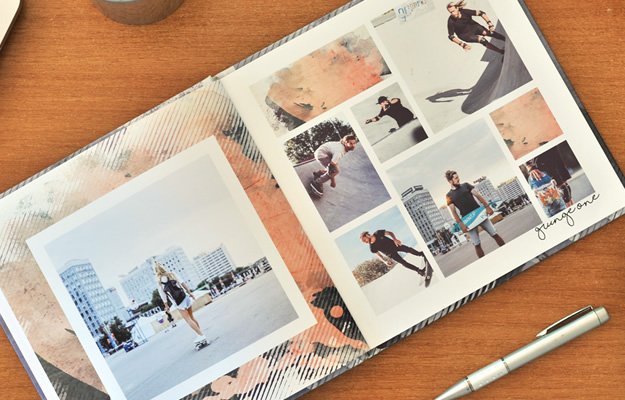 Grunge One: Diseño de fotolibro para vacaciones - Descarga Gratis