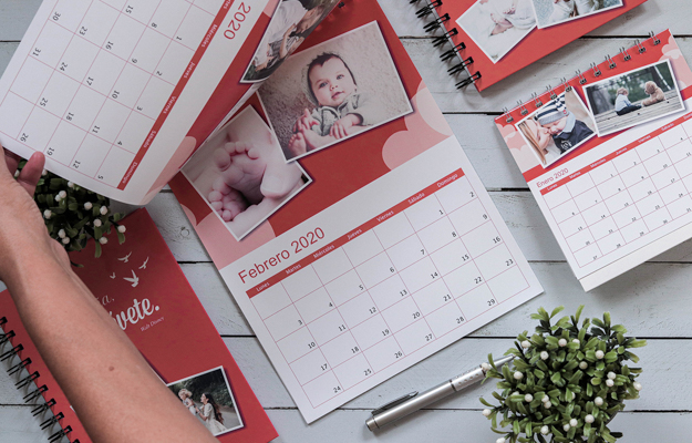 Atrevete. Diseño de calendario personalizado de pared para descargar gratis y completar con tus fotos en el soft de compu!
