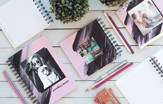 Milano. Diseño de cuaderno personalizado para descargar gratis y completar con tus fotos en el soft de compu!
