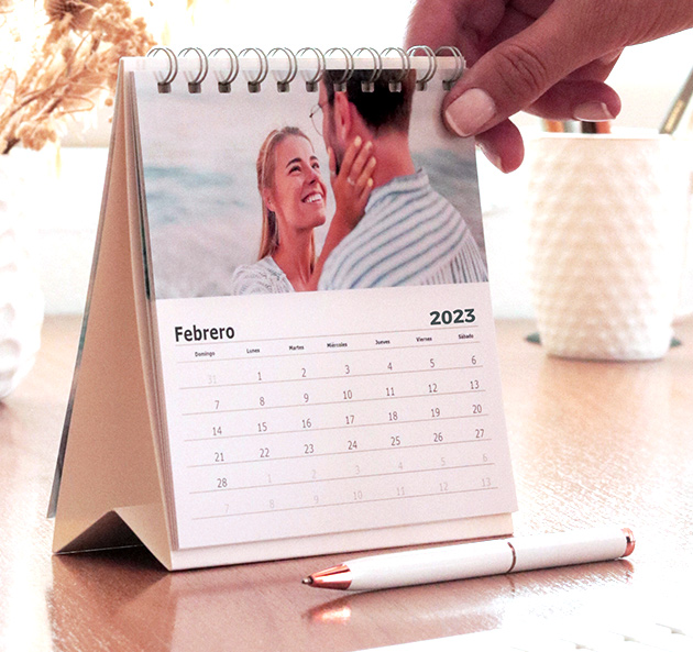 calendarios personalizados para regalar en San Valentín