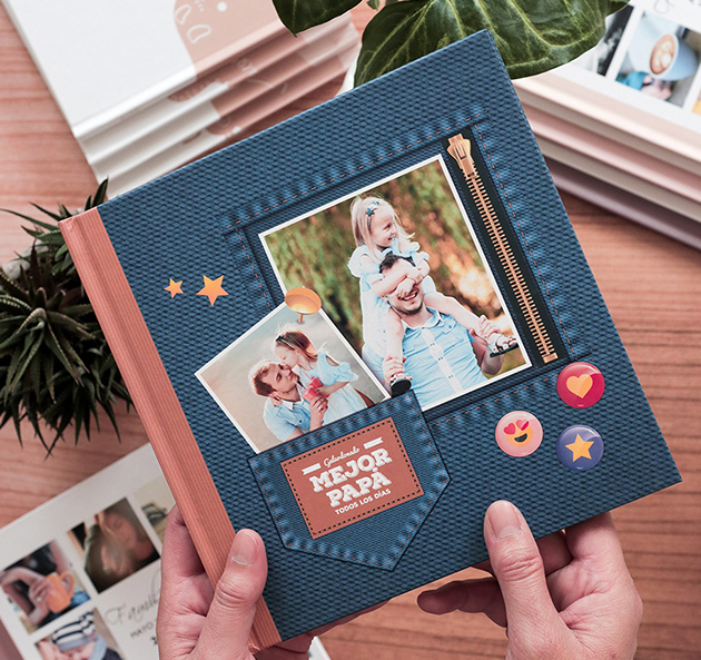 fotolibro para el Día del Padre - Diseño Blue Jeans