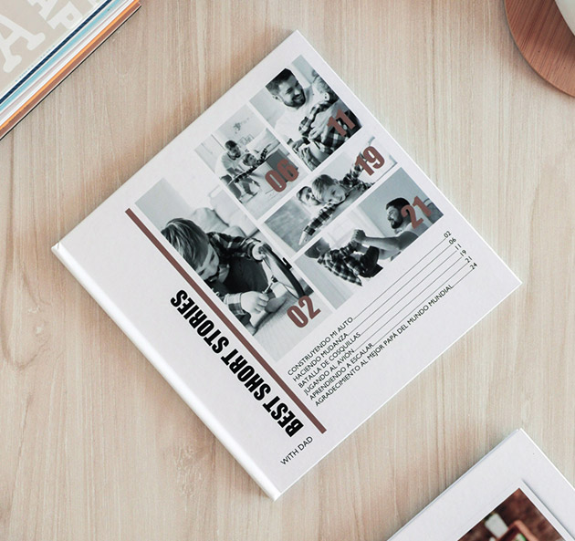 fotolibro para el Día del Padre - Diseño Short Stories