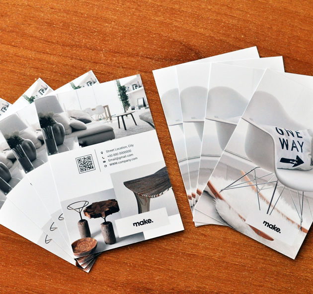 Impresin de tarjetas y postales para negocios